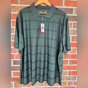Antigua Dark Pine Illusion Desert Dry Polo Shirt Moisture-Wicking Fabric XXL